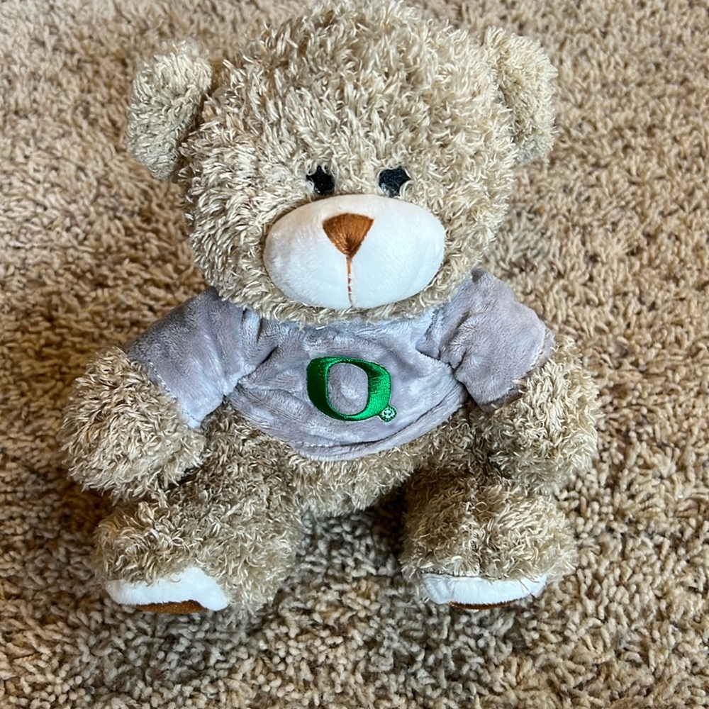 BNWOT Oregon Ducks super soft & cuddly furry stuffed teddy bear!!